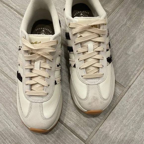 Adidas Women's Grand Court 3.0 White and Animal Print Sneakers - Picture 8 of 8